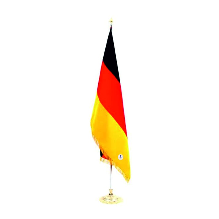 پرچم تشریفات آلمان با ریشه و پایه خورشیدی