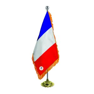 پرچم تشریفات فرانسه با ریشه و پایه خورشیدی