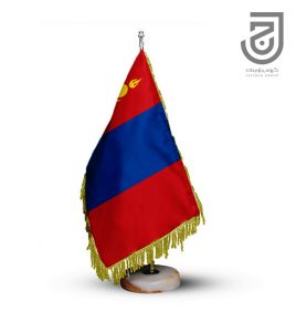 پرچم رومیزی مدل مغولستان دور ریشه